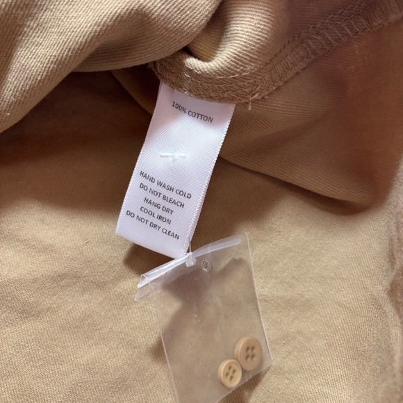 Common Market The Davy Shirt Button Down Shirt M Medium Tan Casual Cotton - Picture 4 of 9